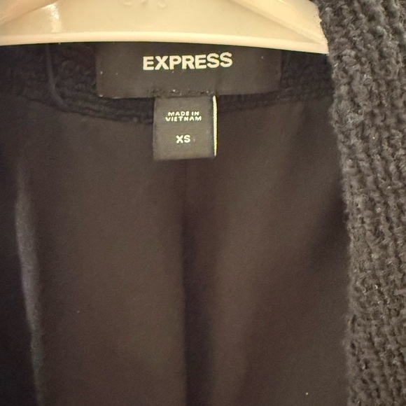 Express Black Blazer with Gold Buttons and White Trim XS - Picture 3 of 4